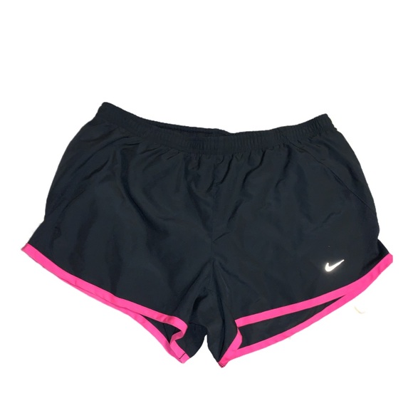 Nike black and pink running shorts - Picture 1 of 3